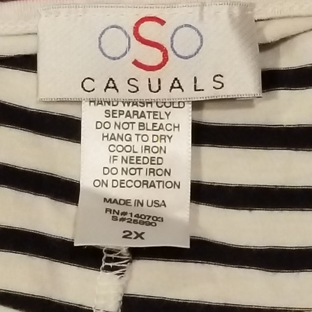 2X Striped Blue Purple Keyhole Kimono Sleeves - Picture 6 of 6